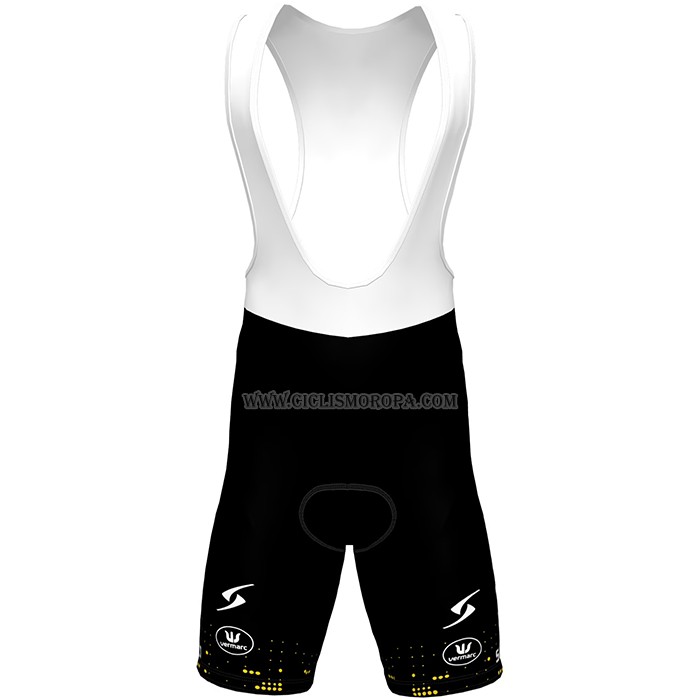 2023 Ropa Ciclismo Lotto-kern Haus Negro AMarillo Mangas Largas y Culotte Largo